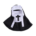 Cat Puppy Pet Nun Cloak Role Play Soft Pet Cat Halloween Costumes Black/white Breathable Cat Cosplay Costume Sets Cosplay Dress
