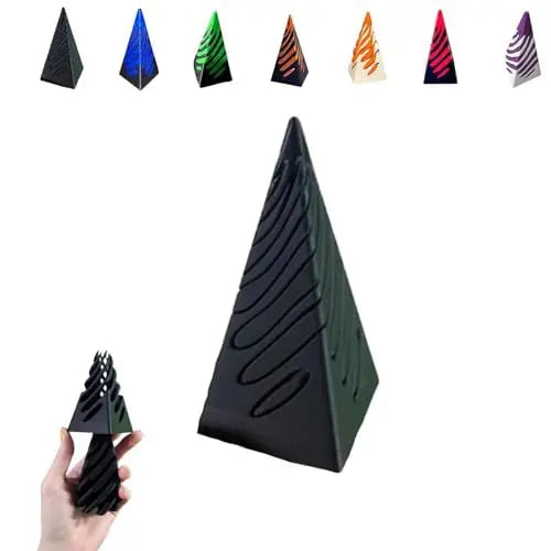Impossible Pyramid Passthrough Sculpture - 3D Optical Illusion Art Decor