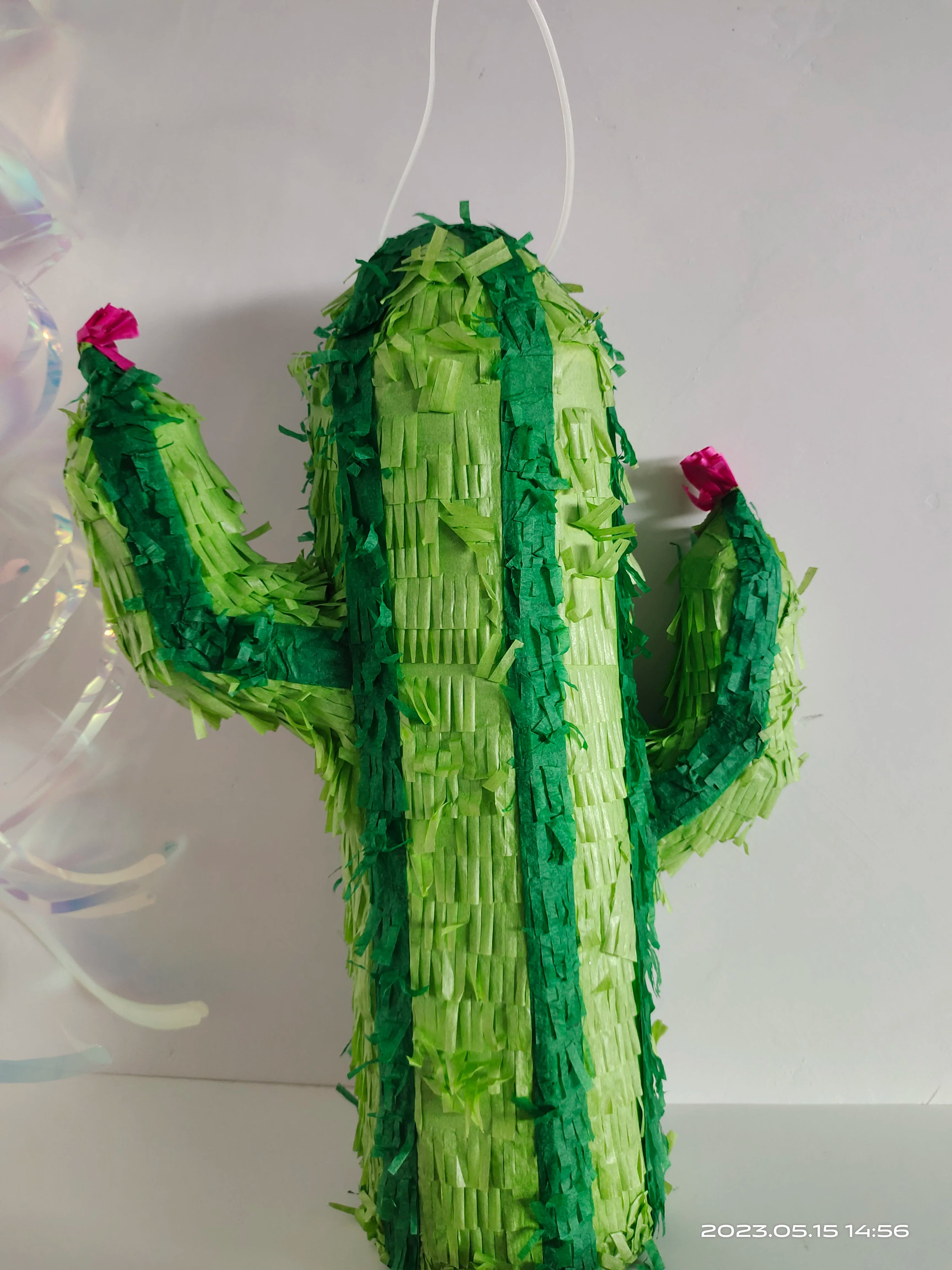 1Set/BOX  Cactus Pinata with Blindfold Bat Piñata Fiesta Cactus Pinata for Birthday Party, Mexican Carnivals Festiva