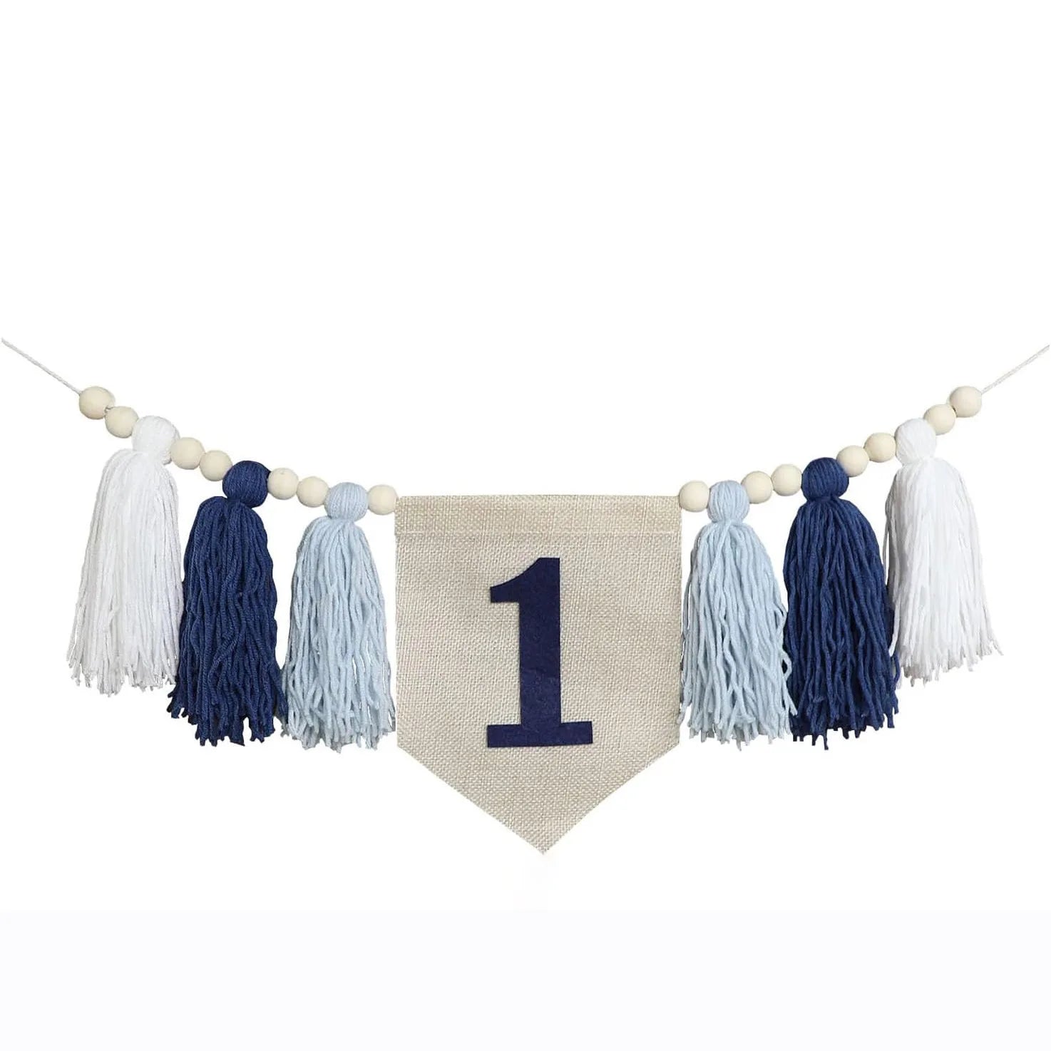Baby Boy Girls First 1st Birthday Party Decorations Backdrop Wall Hangings Decorative for Kids Bedroom Nursery Wall Decor