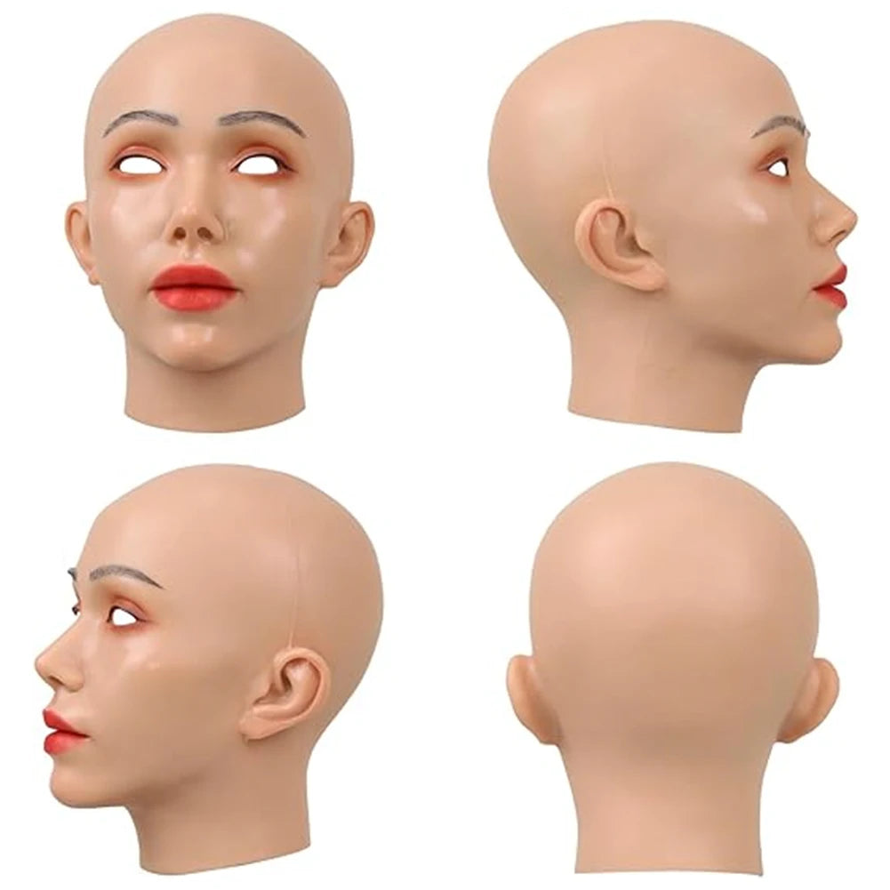 Realistic Female Mask Silicone Crossdresser Costumes Drag Queen Male to Female Crossdressing Realistic Bodysuit Skin - Big Tim's Magic Emporium