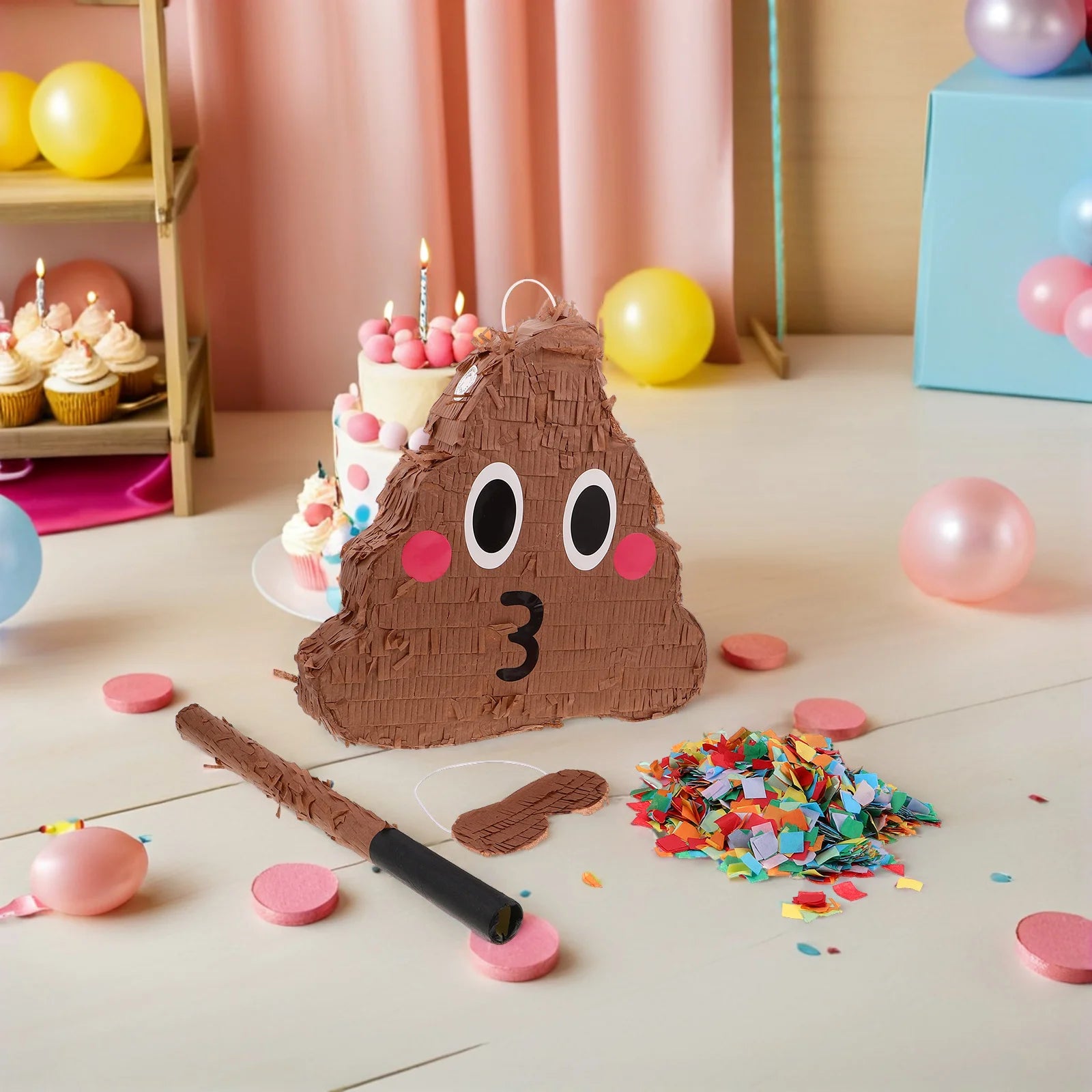 1Set Poop-Themed Pinata for Parties Birthday Party Games Fun Decoration Hanging Outdoor Indoor Prank Props Festive - Big Tim's Magic Emporium