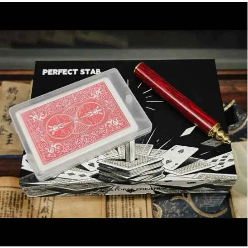 Perfect Stab Gimmick By Hank Close Up Magic Tricks Illusions Magician Props Small Stage Shows Bar and Restaurant Gigs Magic Fun