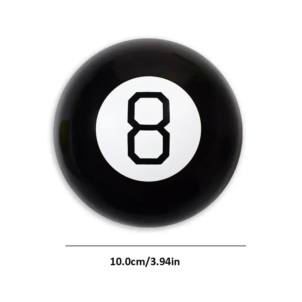 8 Props Ball 10CM Black Magic Ball Black 8 Magic Props New Strange Gift Toys For Children Adults Party Game magic tricks - Big Tim's Magic Emporium