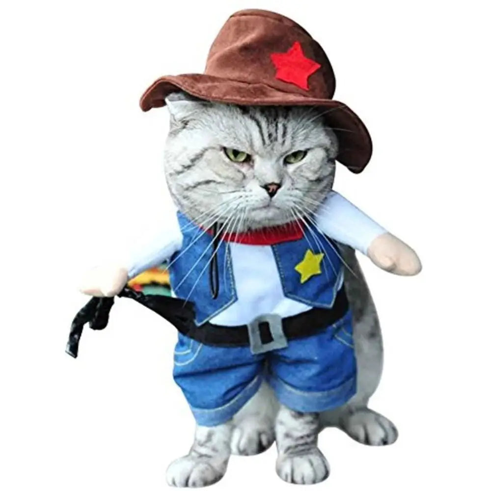 Easy To Wear Halloween Pet Costume Funny Soft Fabric Dog Cosplay Clothing Pet Supplies Uniform Kitten Puppy Costume