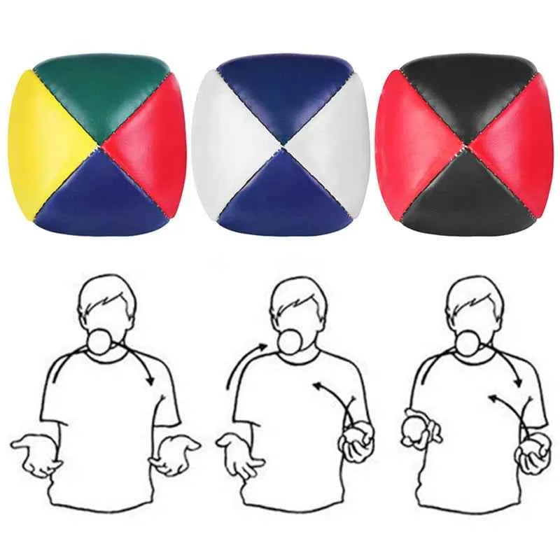 Juggling Balls Children's Outdoor Sport Ball Circus Balls With 4 Panel Design for Kids and Adults Outdoor Sport Toys - Big Tim's Magic Emporium