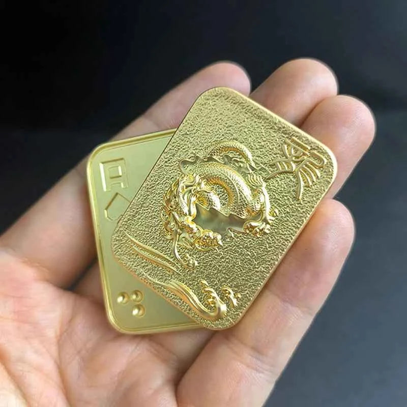 Magnetic Push Coin Haptic Coin Pushing Card Pushing Plate Mechanical Slider Mini Fidget EDC Metal Stress Relief Toy Antistresse