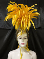 The Stardust Dynasty – Majestic Velvet & Feather Samba Masquerade Crown
