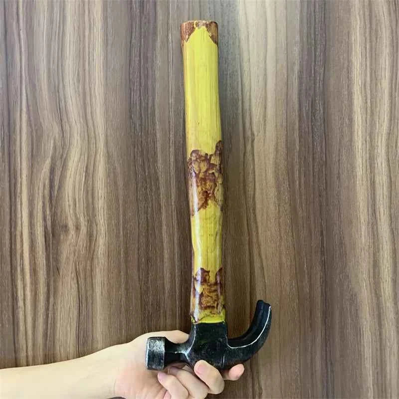 Stage Props Jackhammer Repairman Tool Carpenter's Hammer Model Cosplay Halloween Scare Props Safety PU Kids Educate Toy