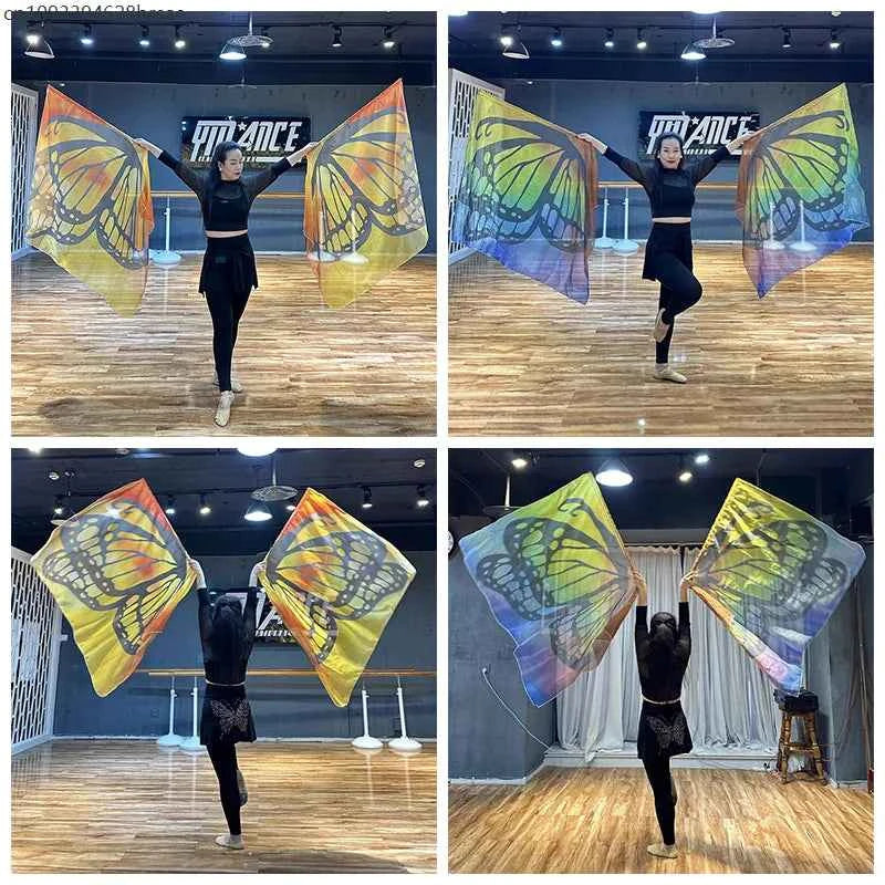 Elegant Oriental Dance Fan Props Lightweight Sports Events Butterfly Wings Belly Dance Props Festival Stage Performance Props