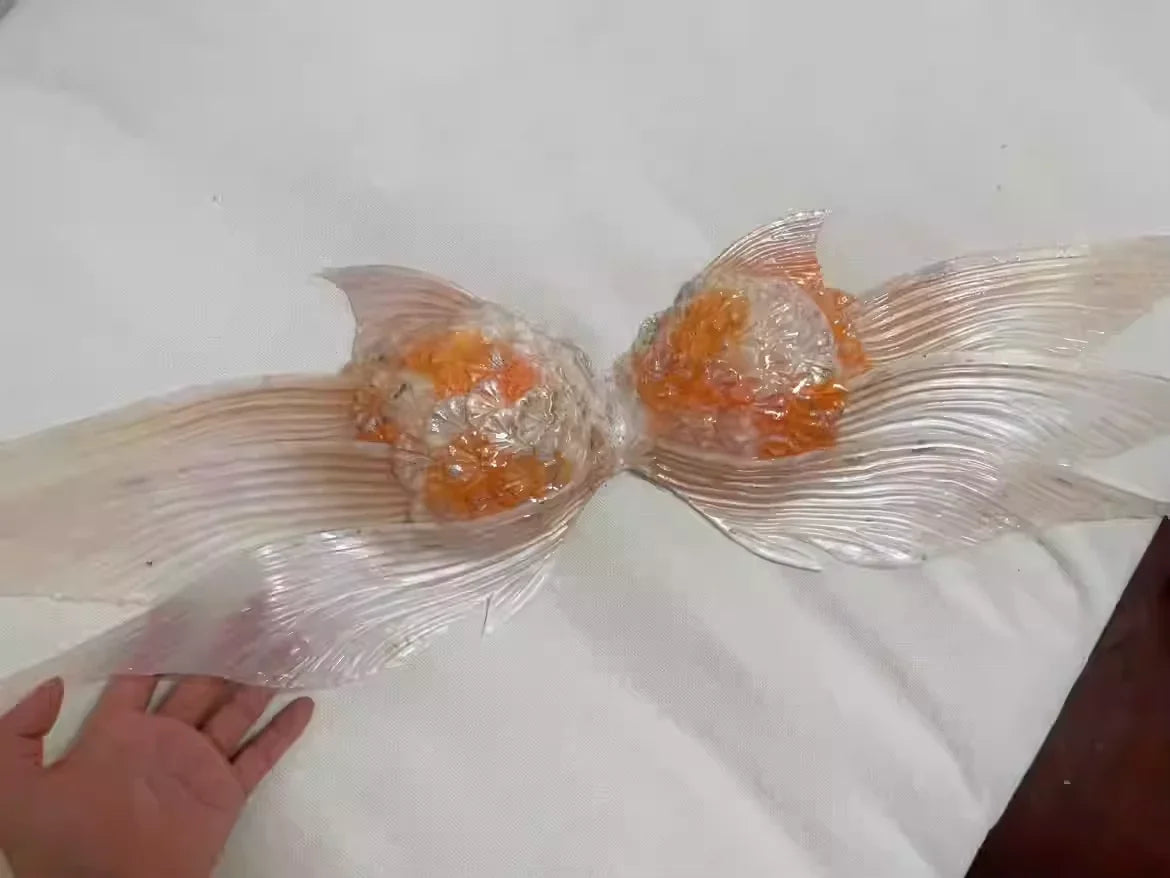 Woven Gold Silicone Mermaid Corset Top Strapless Underwater Photoshoot Bra