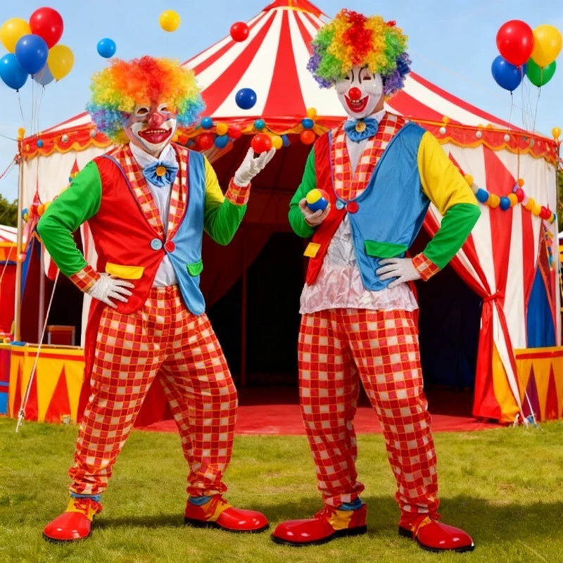 Halloween cross-border dovetail clown costume stage role masquerade costume magician costume - Big Tim's Magic Emporium