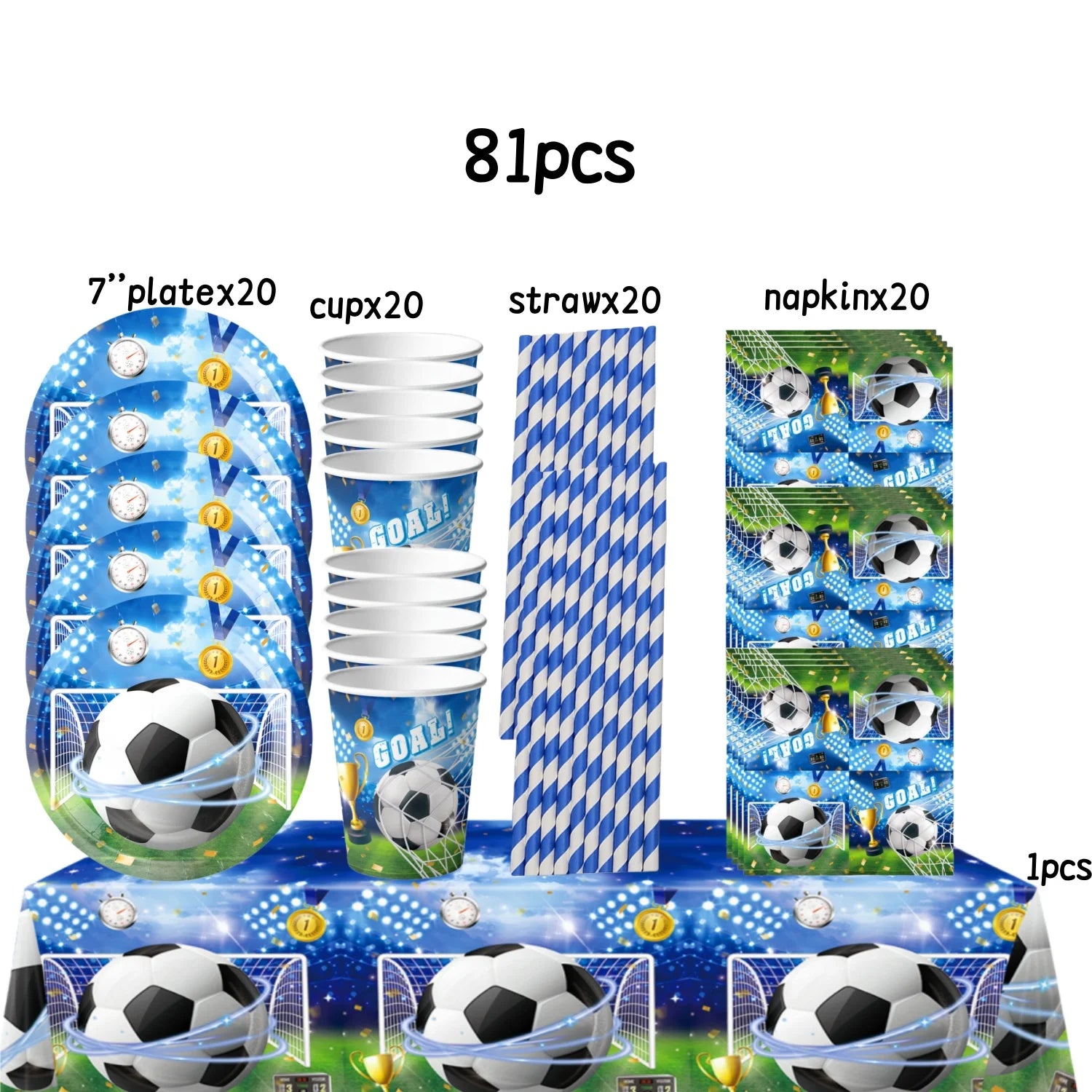 Football Party Stuff Soccer Party Tableware Tablecloth Napkin Cup Plate Soccer Party Backdrop Baby Shower Football Party Favors - Big Tim's Magic Emporium