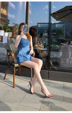 The Stardust Mirage Stiletto Mule – Clear Pointed-Toe Illusion Heel