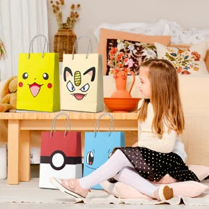 Pikachu Party Favour Bags-24 Pcs Pokemon Pikachu Party Bags for Pikachu Birthday Party Decorations&Pikachu Party Supplies - Big Tim's Magic Emporium