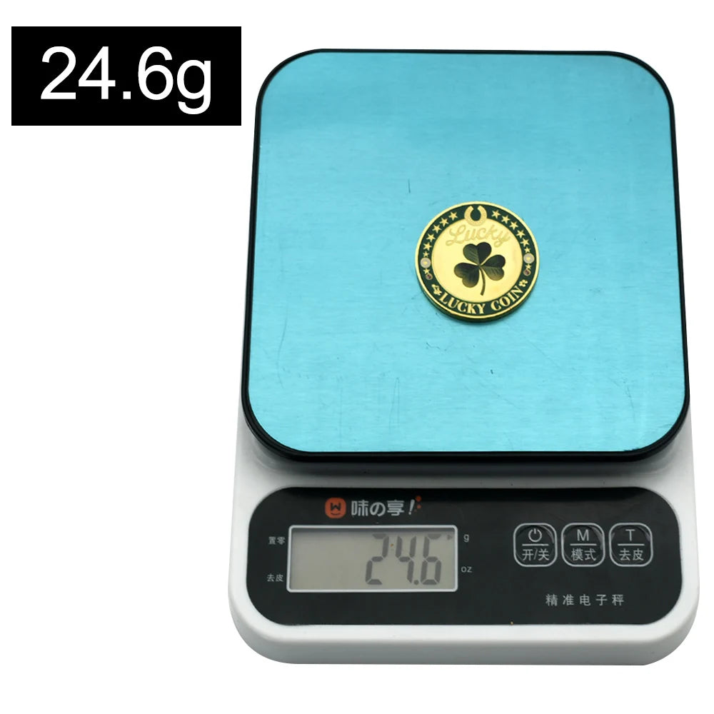 Lucky Coin Four Leaf Clover Elephant Good Luck 777 Commemorative Coin Horseshoe Fortune Token Collectible replica Gift
