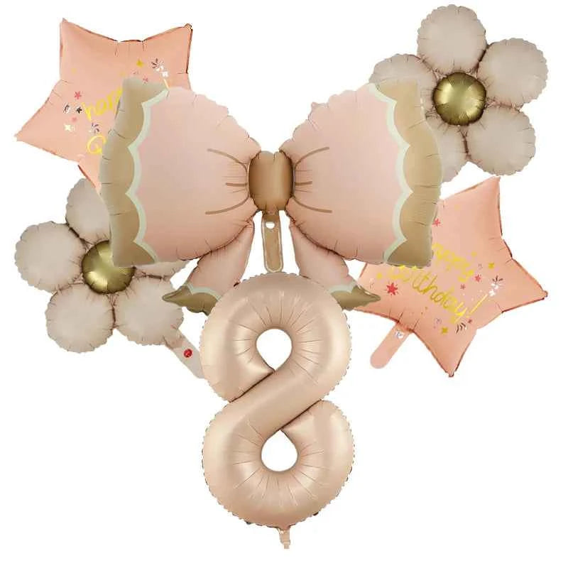 Butterfly Balloons 2 3 4 5th Birthday Decor for Girls Pink Butterfly Foil Balloons for Butterfly Themed Party Wedding  Decors