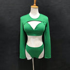 The Stardust Electra Performance Set – Long-Sleeve Pole & Gogo Bikini