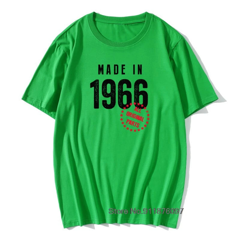 Funny T shirt Husband Birthday Gift 100% Cotton Retro TShirts 1965 1966 1967 1968 1969 Vintage Print Man Round Neck Clothes - Big Tim's Magic Emporium