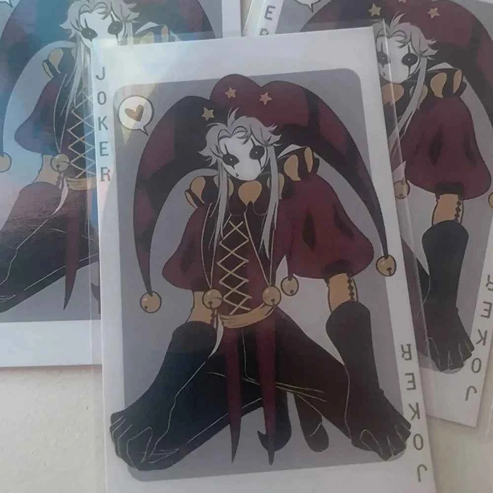 Game The Freak Circus Pierrot Cosplay Cards Paper Joker Poker Card Playing Card Friends Party Collection Prop