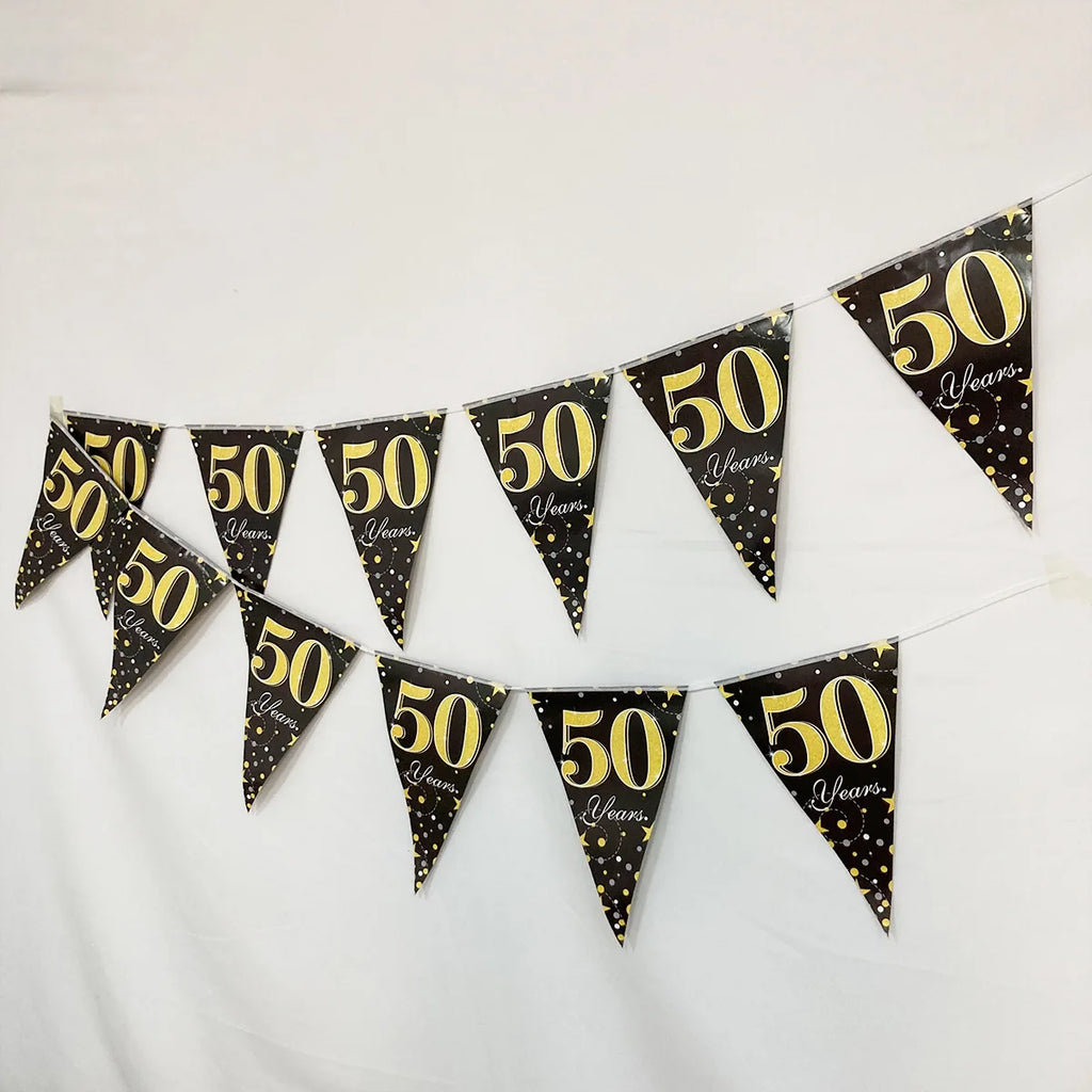 16th 60th 50 Year Happy Birthday Party Decoration Banners Supplies