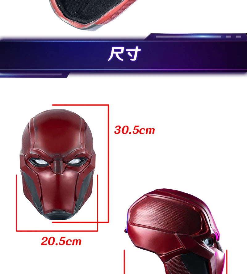 Anime Hero Cosplay Red Helmet With Lining Cushion Super Cosplay Mask Props for Men Women Daily Gifts Birthday Gift Christma - Big Tim's Magic Emporium