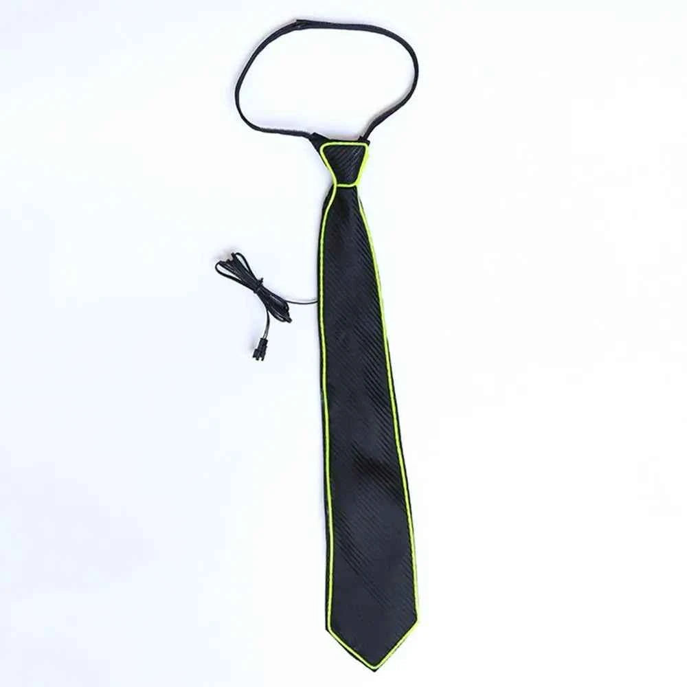 Shirt Fashion Stage Props Business Party For Women EL Wire Neon Gift For Men Glowing Tie Neck Ties Luminous Tie LED Tie