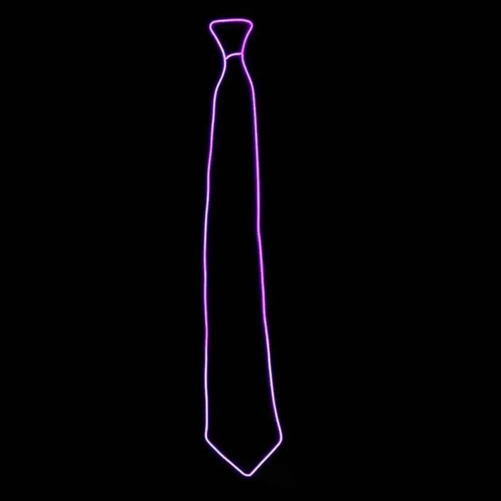 Shirt Fashion Stage Props Business Party For Women EL Wire Neon Gift For Men Glowing Tie Neck Ties Luminous Tie LED Tie