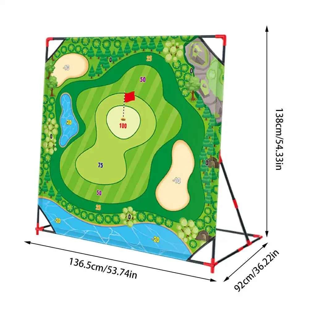 Battle Golf Chipping Game Golf Hitting Mat Sports Activities Putting Practice Toy Swing Training Tool for Home Backyard