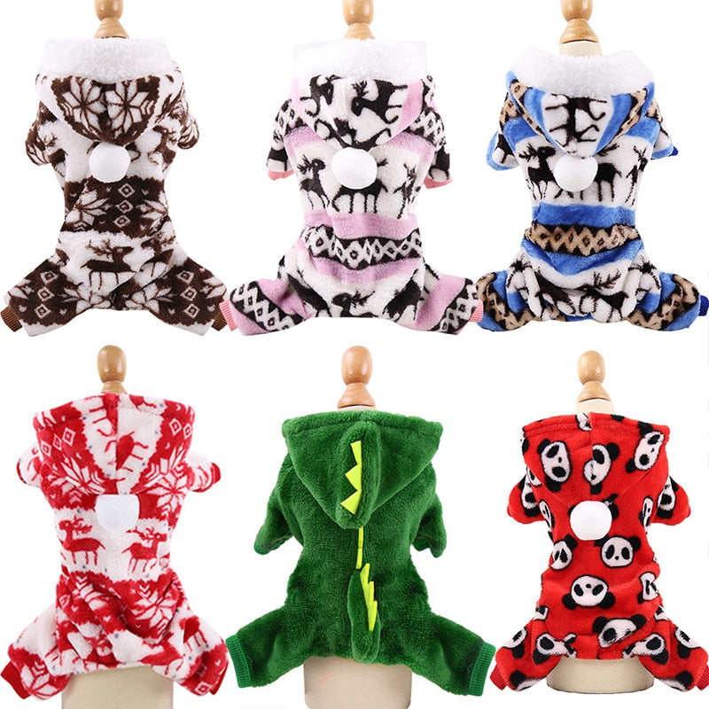 Animal Hooded Pet Costume Jumpsuit