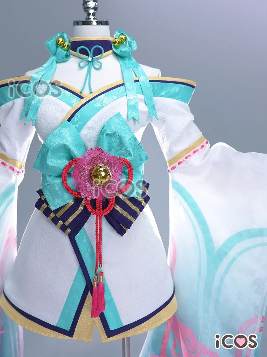 in stock Irelia H Ahri LOL ahri Spirit Blossom Cosplay Costume Halloween party dress for women - Big Tim's Magic Emporium