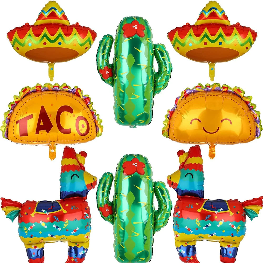 Mexican Carnival Balloons Carnival Party Decorate Mexican theme party Decorate Mexican balloon Carnival party balloons - Big Tim's Magic Emporium