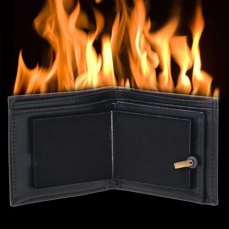 Flame Fire Wallet – Magic Prop for Street & Stage - Big Tim's Magic Emporium