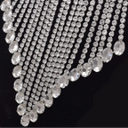 Rhinestone Tassel Fringe Necklace