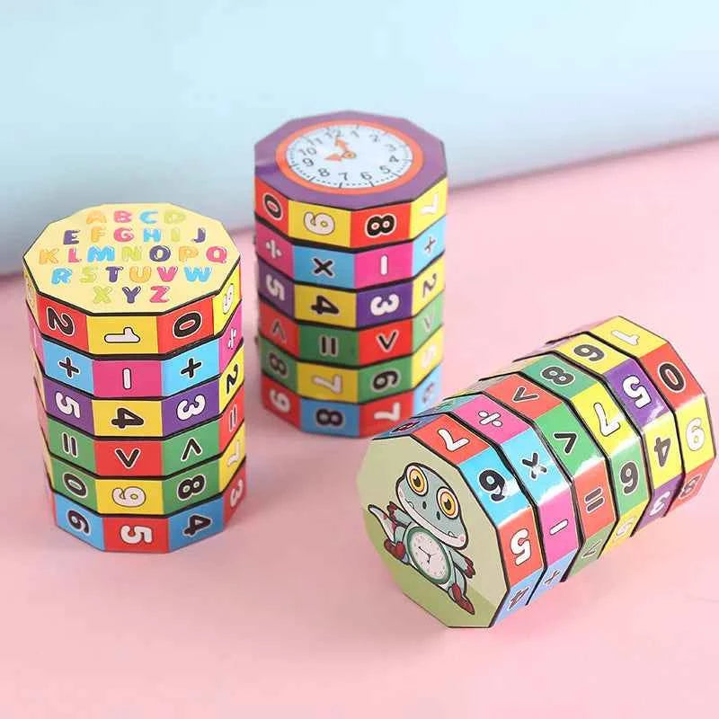 Montessori Arithmetic Toy - Magic Cylinder Mathematics Numbers Cube for Kids Learning and Counting Game Puzzle - Big Tim's Magic Emporium