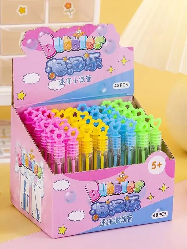 10-48pcs Kids Birthday Party Favors Mini Cute Bubble Empty Tube School Gifts Wedding Guests Souvenirs Pinata Rewards for Kids