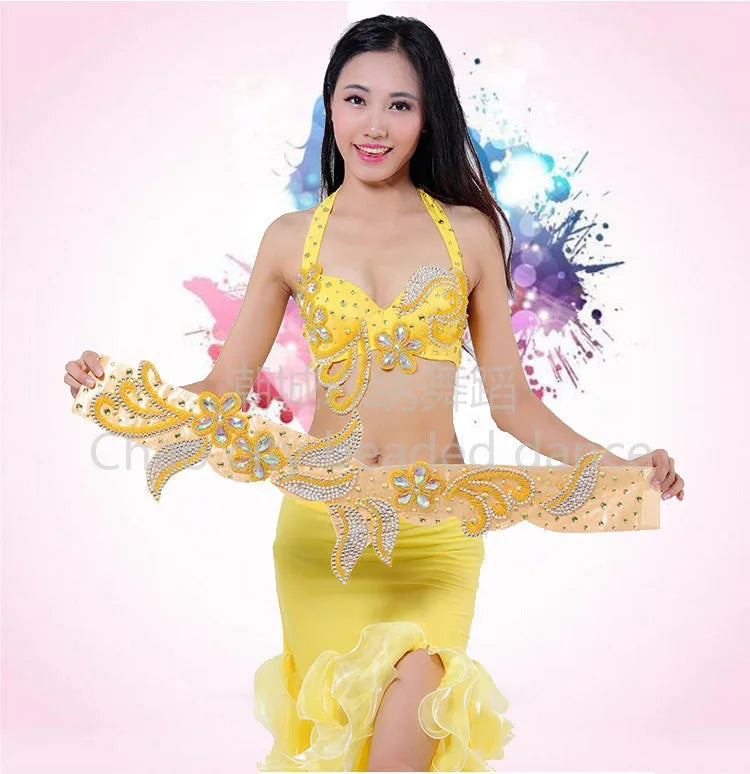 Customized Halloween Belly Dance Costume Set | Exotic Dancewear with Big Skirt - Big Tim's Magic Emporium