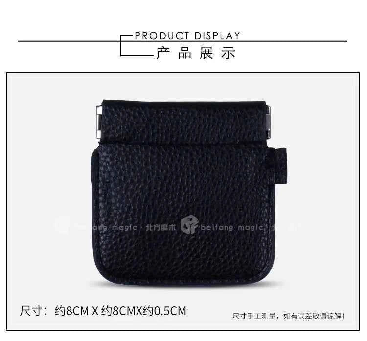 VDR Quiver Plus Magic Tricks Magia Coin Purse Leather Magician Close Up Street Illusions Gimmick Prop Appear Vanish Magica coins