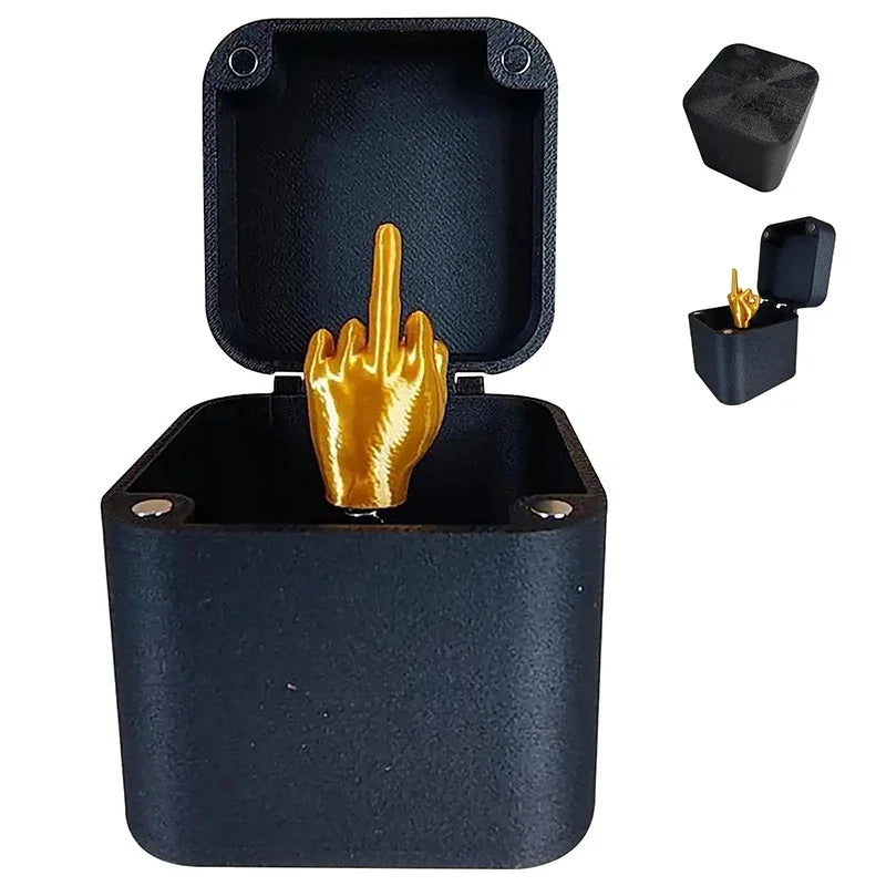 Home Decoration Interesting Prank Gift Middle Finger In Box Box Funny Creative Gifts Office Desk Decoration Gifts For Guests - Big Tim's Magic Emporium