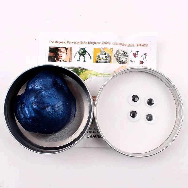 1/2pcs Magic Magnetic Thinking Putty, Colorful & Bouncy, Picks Up Metal Objects, Fun Stress Relief & Creative Fidget Toy