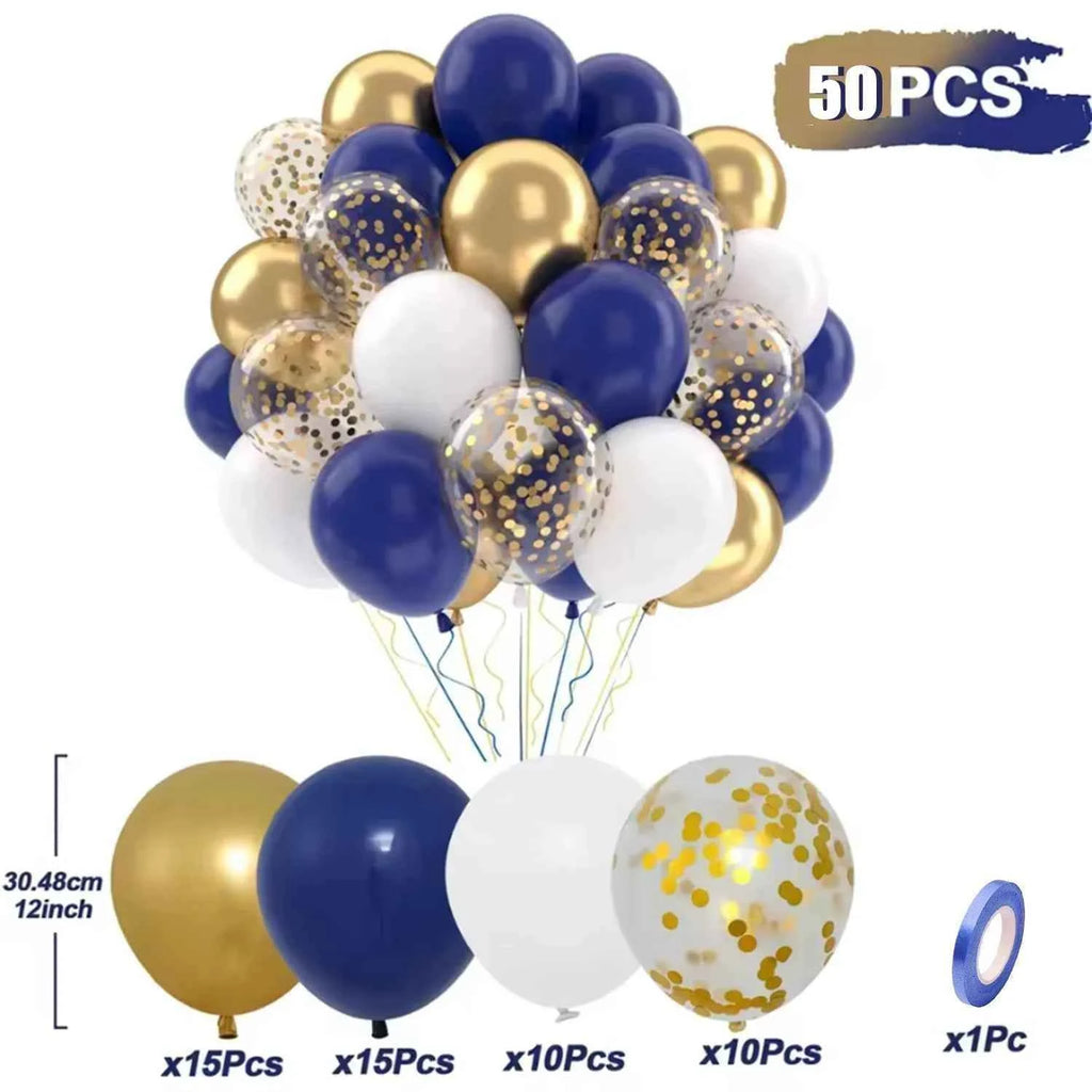 Birthday Decorations Balloons Purple Happy Party Wedding Pink Blue Mother's Father's Child's Day Carnival Christmas Halloween