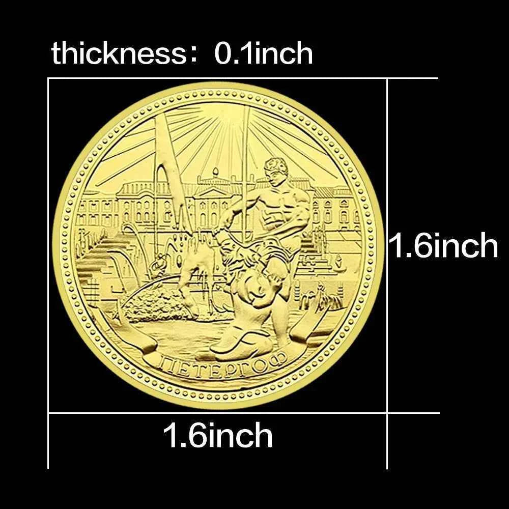Russian Commemorative Coin Metal Medal Moscow Kremlin Poccnr Challenge Coin Holiday Gift Collection Customized Wholesale