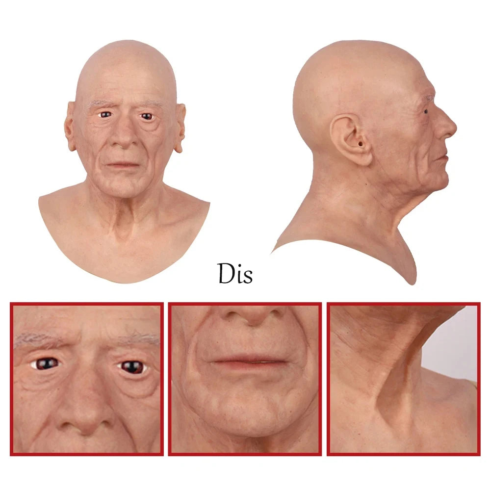 Crossdressing Soft Silicone Cosplay Costume Masks Props for Crossdresser Transvestite Halloween Men's silicone masks realistic - Big Tim's Magic Emporium