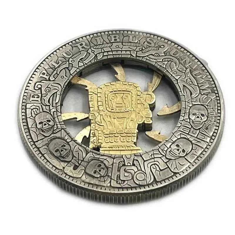 Movable Mechanism Coin Hobo Nickel 'Trap Coin' Morgan Dollar Roman Booteen Magic Coin Creative Gift