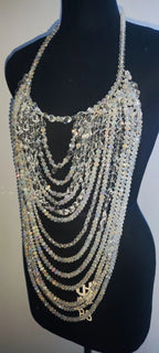 Handmade Multilayer Beaded Bra Chain & Statement Body Jewelry