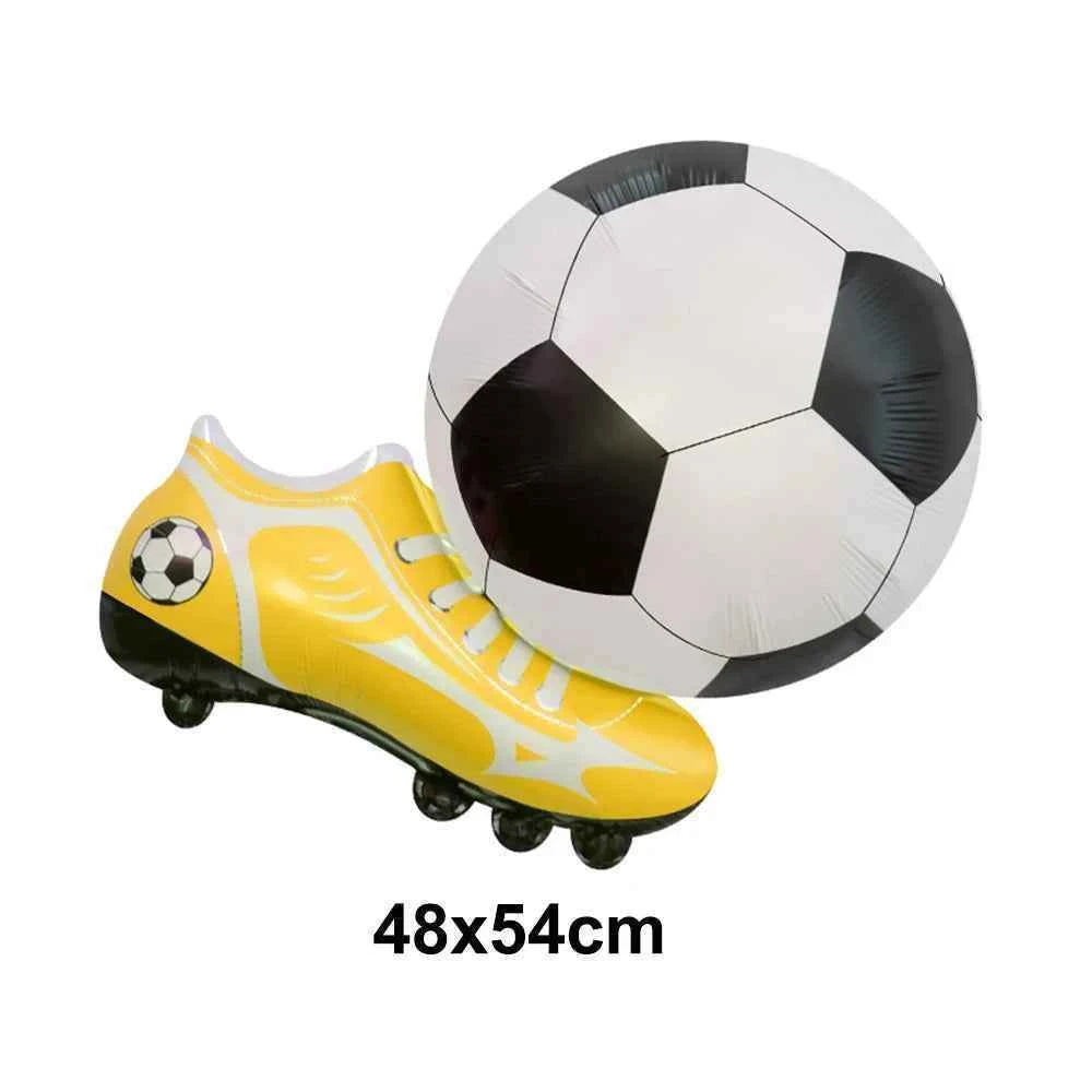 Soccer Party Decoration Balloons Soccer Balls Football Sneakers Trophy Foil Balloons for Birthday Sports Theme Party Supplies