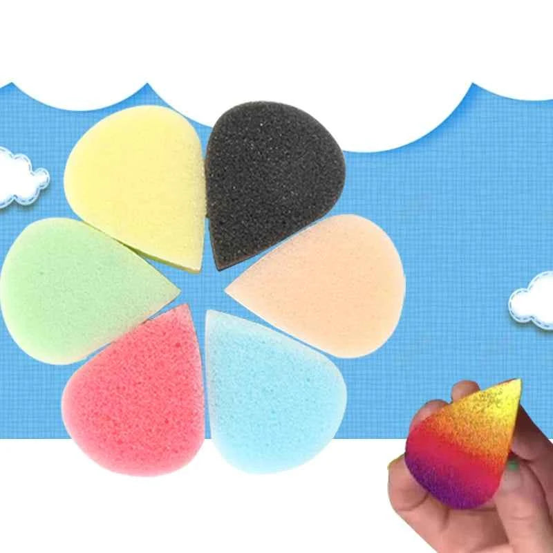 10/50PCS Face Paint Sponges Petal Sponge Foam Painting Craft Set Drawing Body Painting