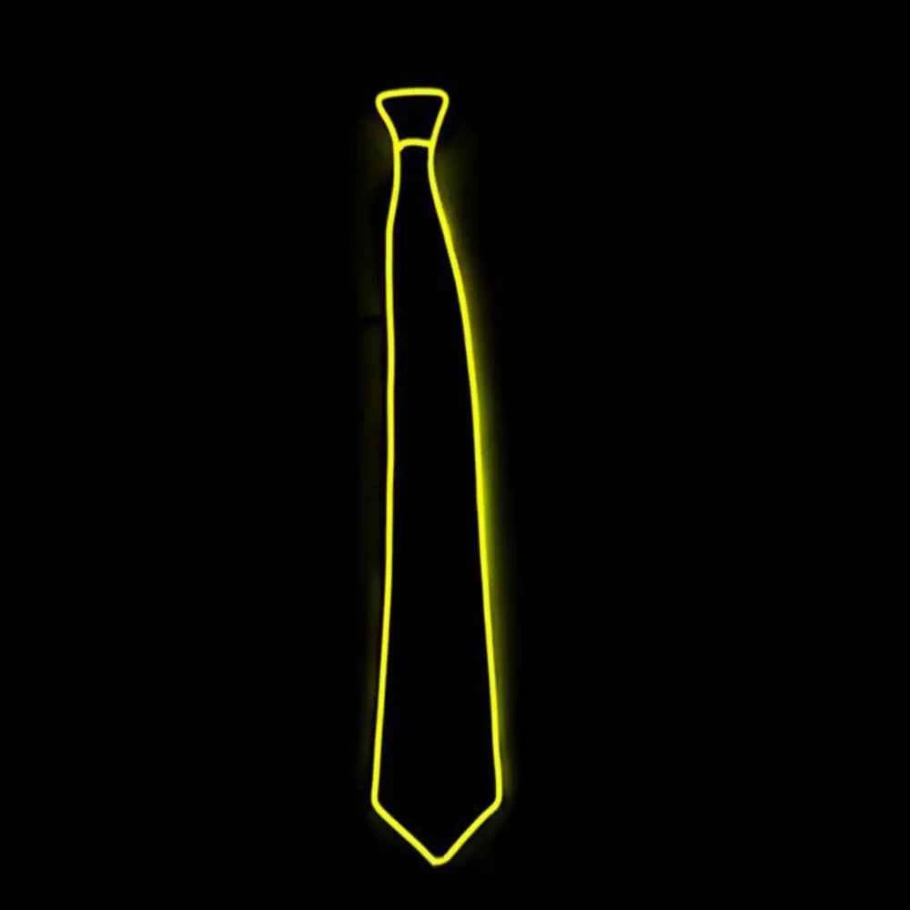 Shirt Fashion Stage Props Business Party For Women EL Wire Neon Gift For Men Glowing Tie Neck Ties Luminous Tie LED Tie