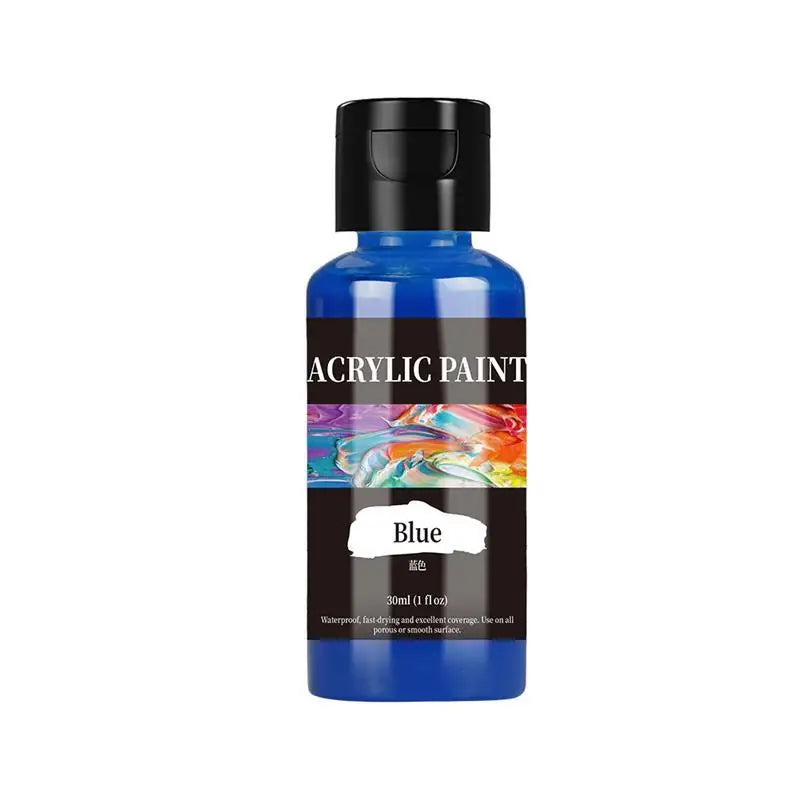 High-Quality 30 Ml/Bottle Acrylic Paint Colors Dyestuff Paint For Fabric Clothing Painting For Leather DIY Pigment Graffiti