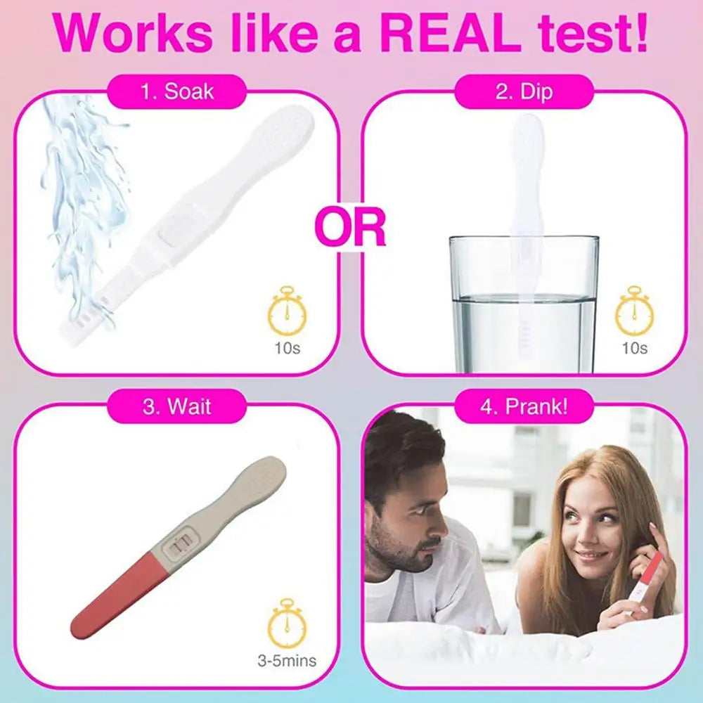Fake Pregnancy Test Trickys Always Positive -fool's Joke False Early Result Pregnancy Practical Test Joke Day Toy Friends Joke - Big Tim's Magic Emporium
